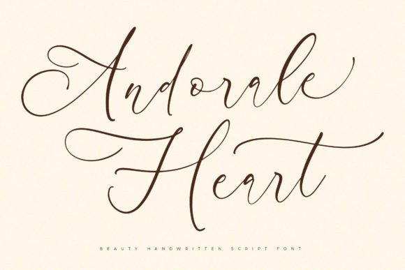 Andorale Heart: The Ultimate Script Font for Luxury Branding and Digital Campaigns
