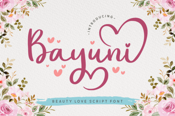 Bayuni: A Script Font for Elegant Editorial Design