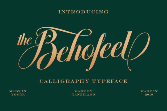 Behofeel: A Script Font for Elegant Editorial Design