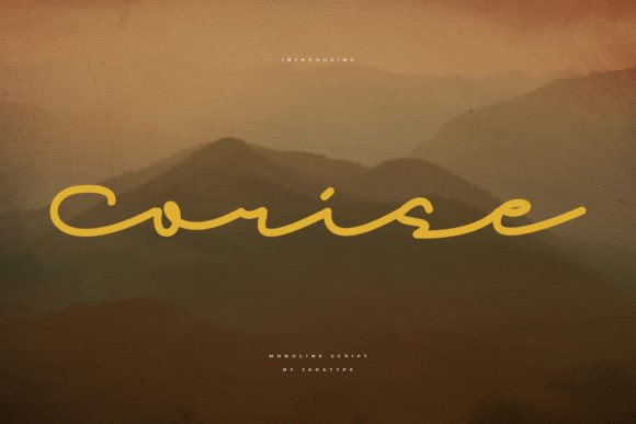 Corise: A Script Font That Adds Elegance to Every Craft Project