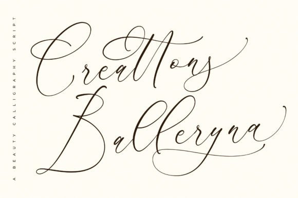 Creattons Balleryna: A Script Font for Editorial Elegance