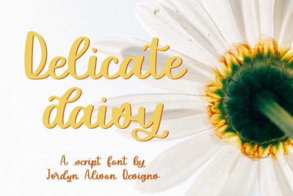 Delicate Daisy: A Script Font for Elegant Editorial Design