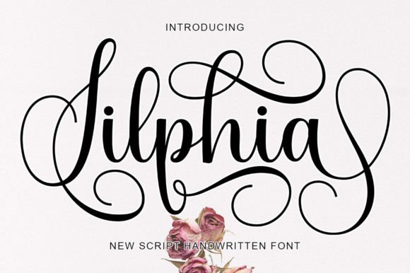 Discover Silphia: A Romantic Script Font for Creative Projects