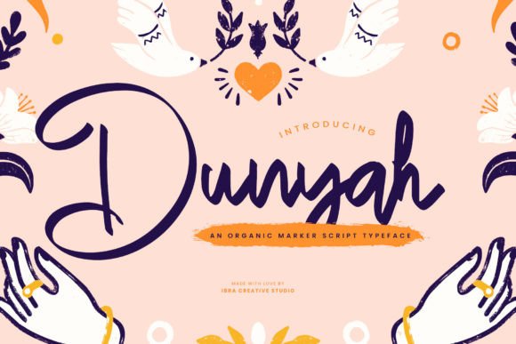 Dunyah: The Script Font That Elevates Your Campaigns