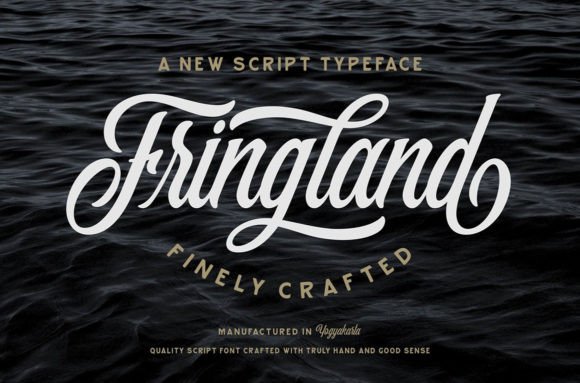 Fringland: A Script Font That Elevates Handmade Creations