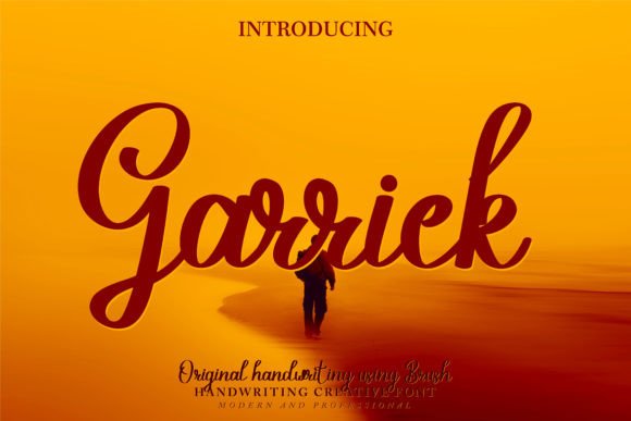 Garrick: A Script Font for Editorial Design and Branding