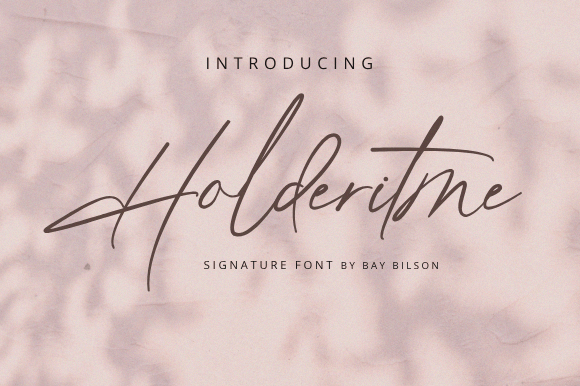 Holderitme: A Script Font That Breathes Life Into Your Handmade Creations