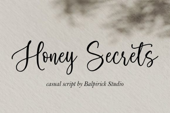 Honey Secrets: A Script Font for Warm, Personal Branding