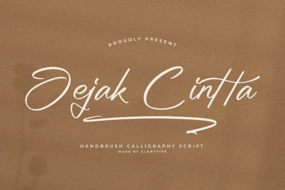 Jejak Cintta: A Script Handwritten Font for Creative Crafters