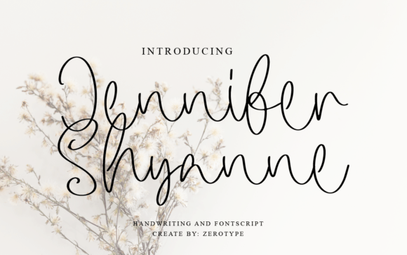 Jennifer Shyanne: A Script Font for Elegance and Editorial Sophistication