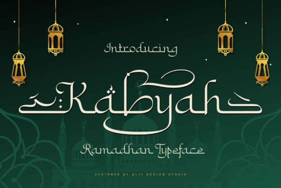 Kabyah: A Script Font with Eastern Elegance for Editorial Design