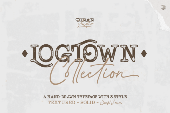 Logtown: A Script Handwritten Font for Vintage Branding and Web Design