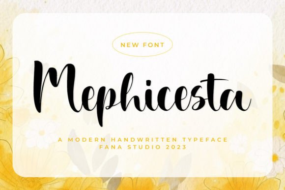 Mephicesta Script Font for Stylish Branding and Creative Design