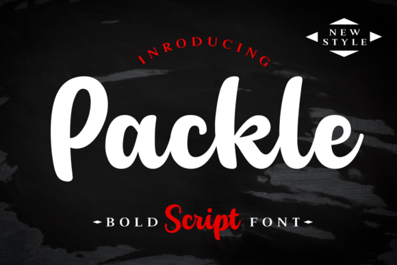 Packle: A Bold Script Font for Editorial Design and Branding