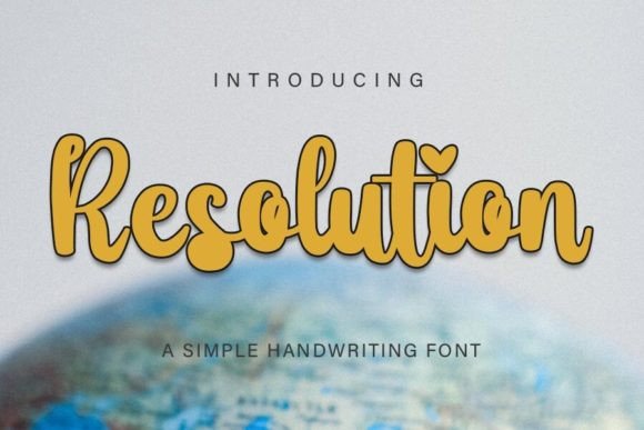 Resolution Font: A Bold Script for Modern Design