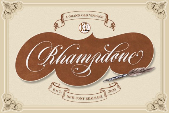 Rhampdone Script Font for Stylish Branding and Campaign Design