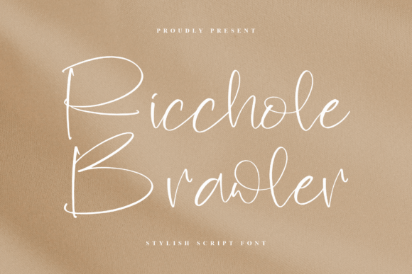 Ricchole Brawler: A Script Font for Editorial Design and Branding