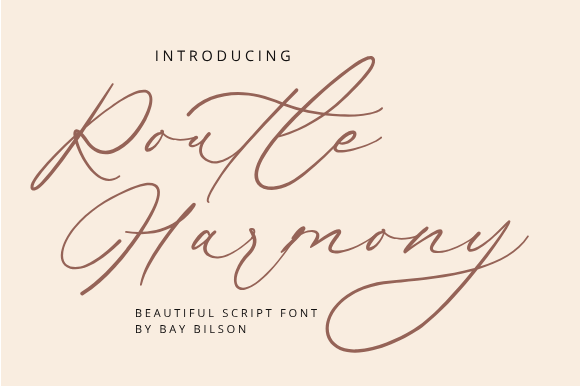 Routle Harmony: A Script Font for Timeless Editorial Design