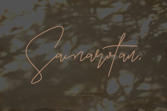Samarotan: A Script Font for Editorial Elegance