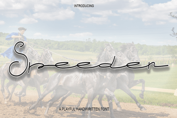 Speeder: A Script Font for Modern Web Design