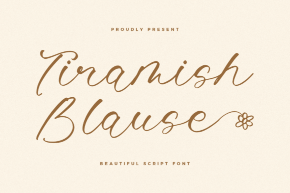 Tiramish Blause: A Script Font for Editorial Elegance