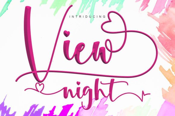 View Night: The Script Font That Elevates Your Brand’s Visual Story