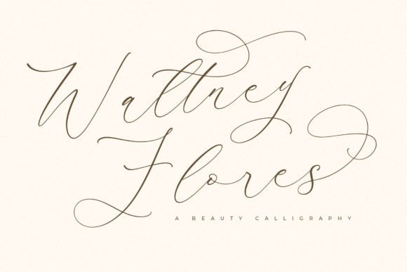Waltney Flores: A Script Font for Modern Luxury Web Design