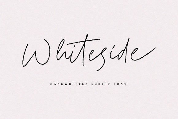 Whiteside – A Script Handwritten Font for Editorial Design