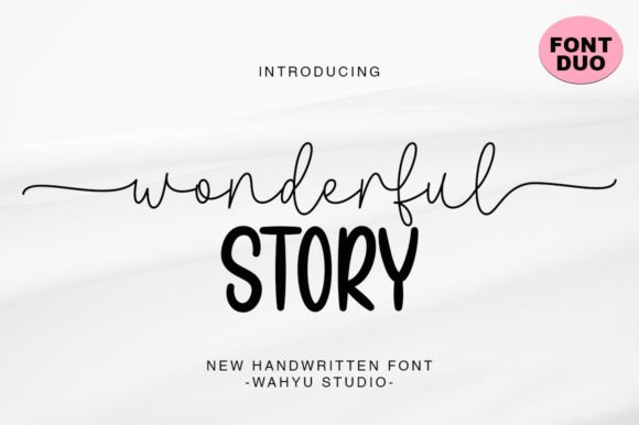 Wonderful Story Duo: A Script Handwritten Font for Creative Campaigns