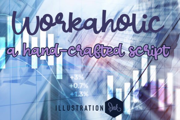 Workaholic: A Script Font for Creative Campaigns