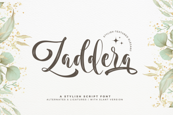 Zaddera: A Script Font That Elevates Your Brand’s Visual Identity